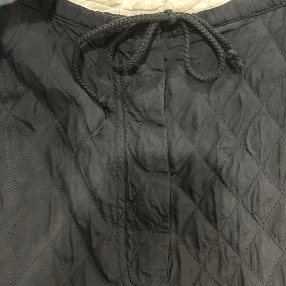 Ann DEMEULEMEESTER Long Black Quilted Drawstring Skirt. Size 40 - Picture 4 of 8